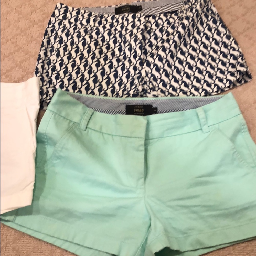 3 pack- i crew 4” chino shorts